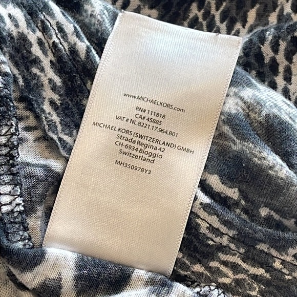 Michael Kors Size L Animal Snake Print Lightweight Long Sleeve T Shirt Top - Picture 11 of 11